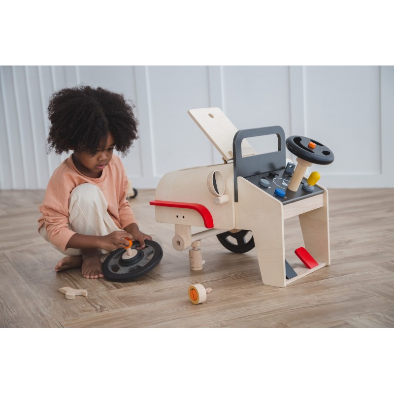 La première voiture de bébé - jouet en bois avec klaxon !