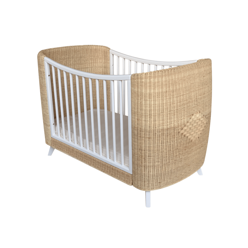 lit bébé 60X120cm en rotin lit bébé 60X120cm en rotin