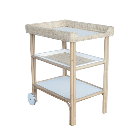 Commode à langer bébé avec baignoire en bois Trevi Micuna - Dröm