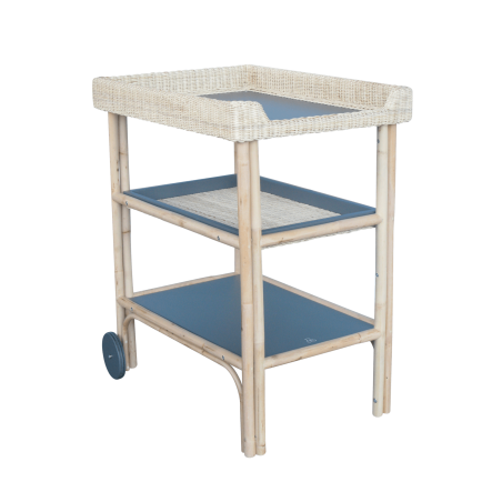 Commode à langer bébé avec baignoire en bois Trevi Micuna - Dröm