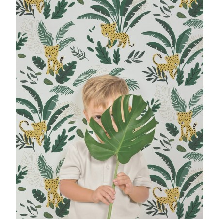 papier peint jungle tropical