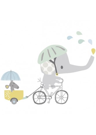 Sticker mural éléphant