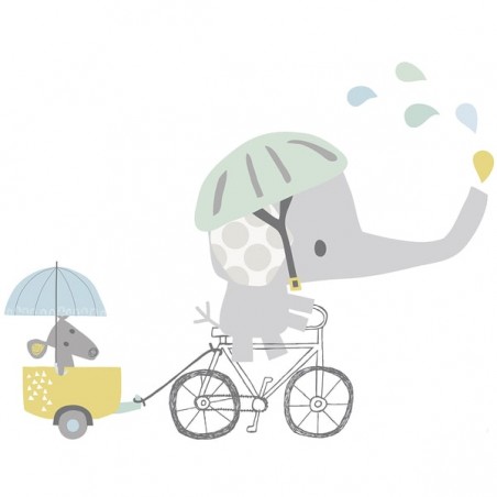 Sticker mural éléphant