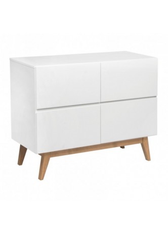 commode blanche bois