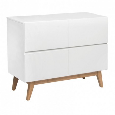 commode blanche bois