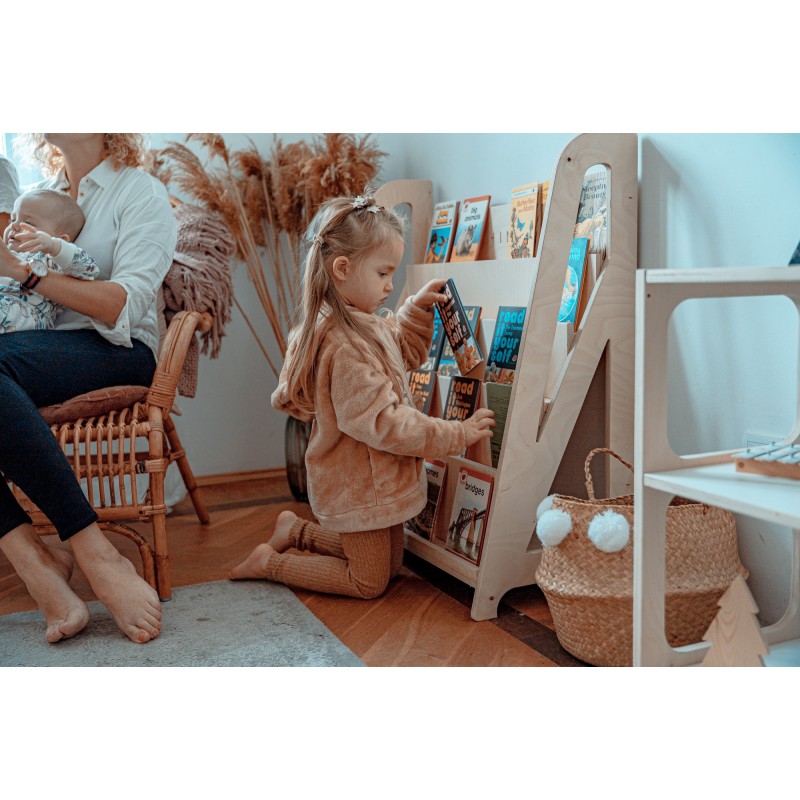 Bibliothèque en bois Montessori Bibliothèque en bois Montessori