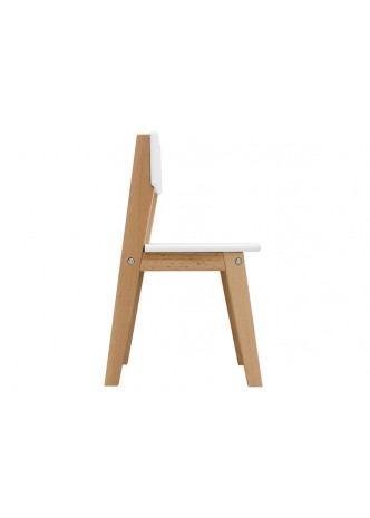 chaise en bois blanche