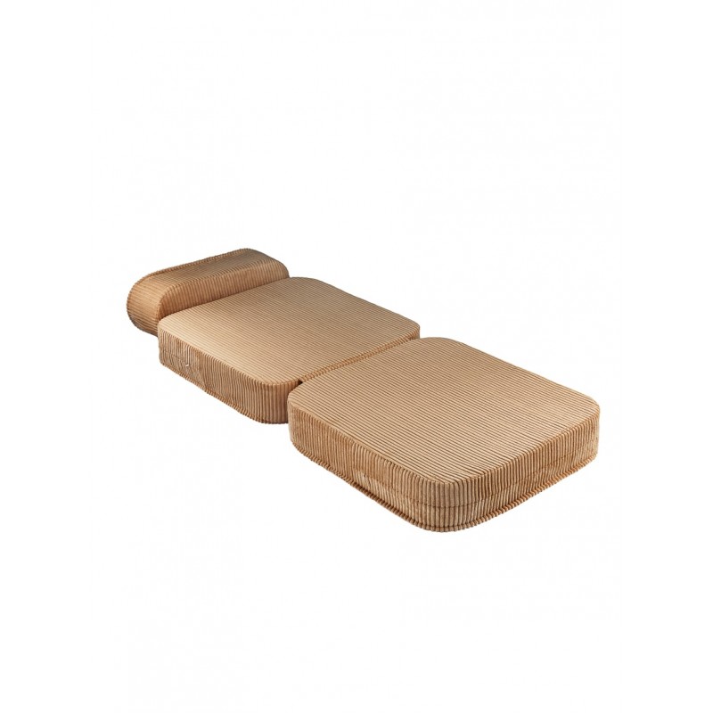 Chaise rabattable en velours café Chaise rabattable en velours café