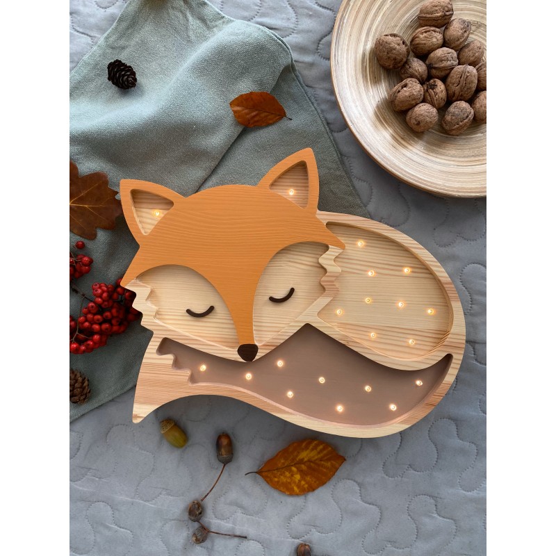 Lampe veilleuse Renard naturel Lampe veilleuse Renard naturel