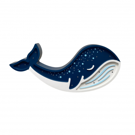 Lampe veilleuse Baleine bleue