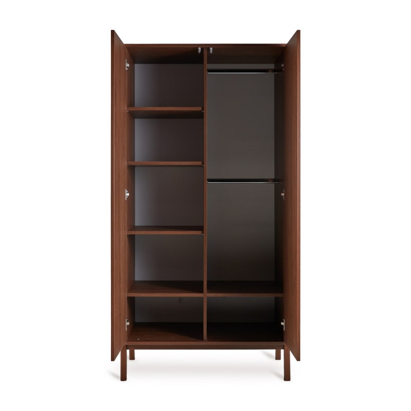 Armoire 2 portes Ashi châtaigne Armoire 2 portes Ashi châtaigne
