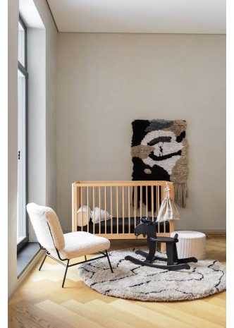 Lit bébé Nox 60x120 cm Bois naturel