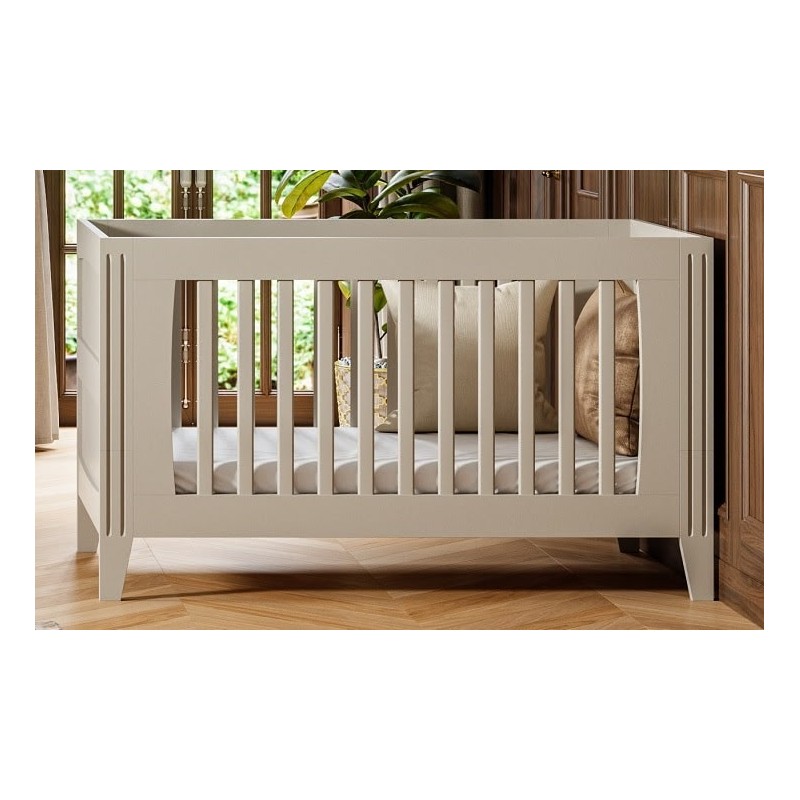 Lit bébé évolutif 70x140 cm Milenne Sable Lit bébé évolutif 70x140 cm Milenne Sable