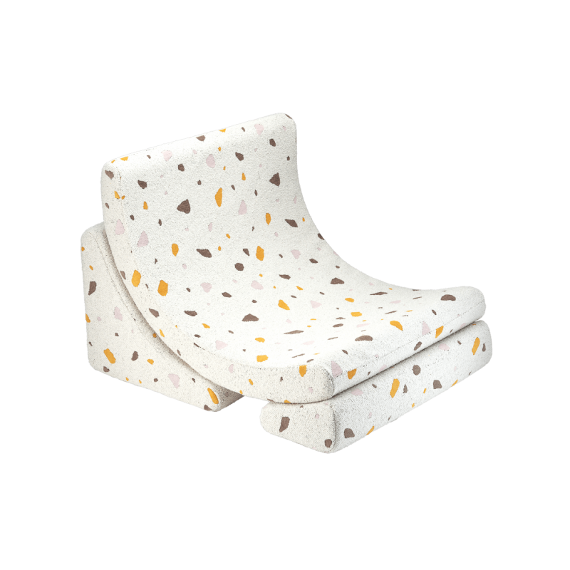 Fauteuil Moon Terrazzo Blanc