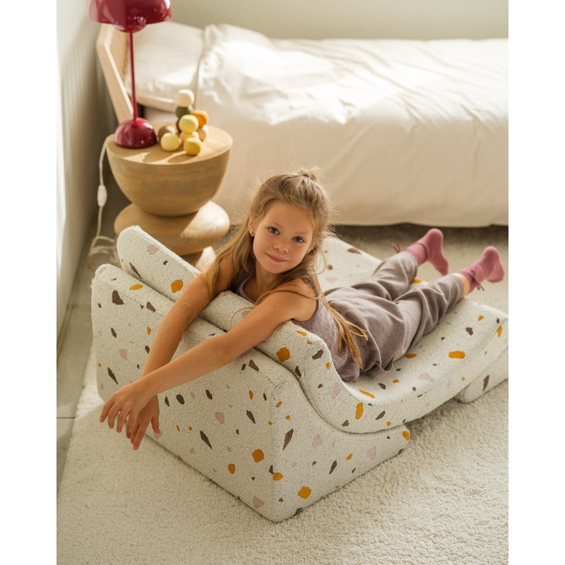 Fauteuil Moon Terrazzo Blanc Fauteuil Moon Terrazzo Blanc