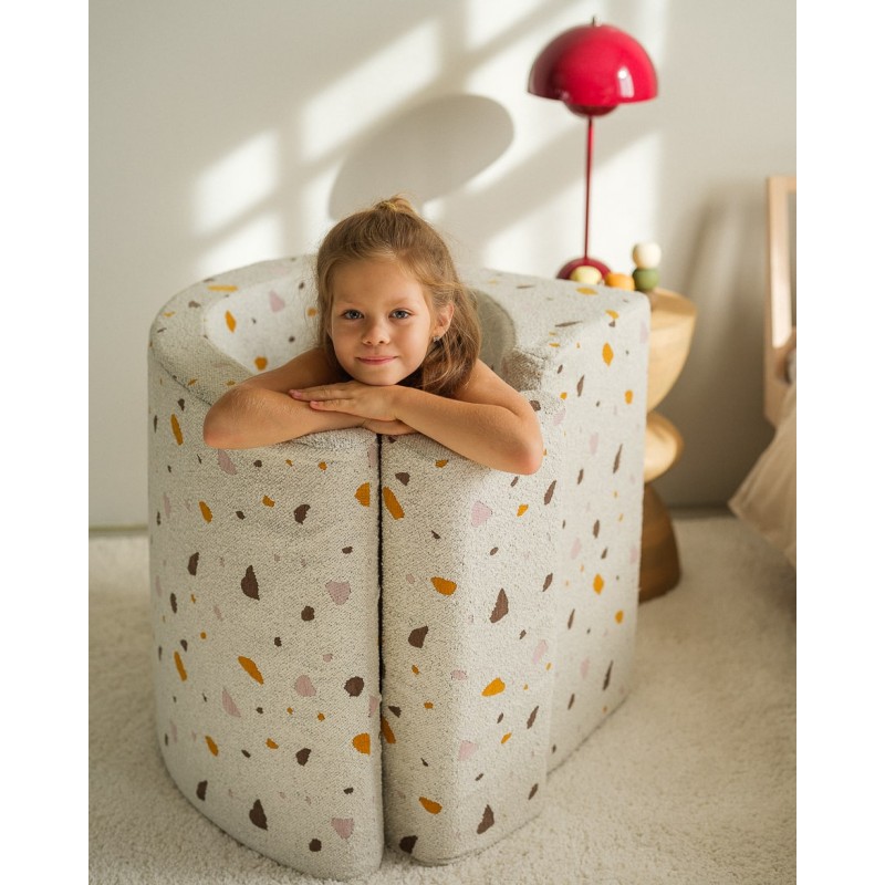 Fauteuil Moon Terrazzo Blanc Fauteuil Moon Terrazzo Blanc