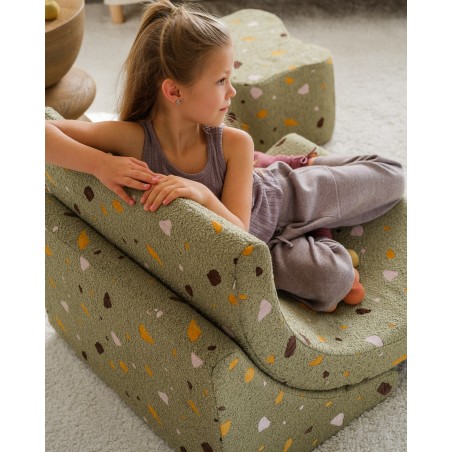 Fauteuil Moon Terrazzo Olive