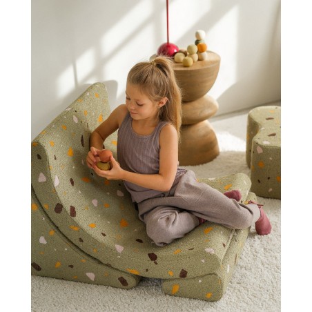 Fauteuil Moon Terrazzo Olive