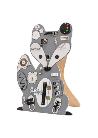 Busy Board renard gris