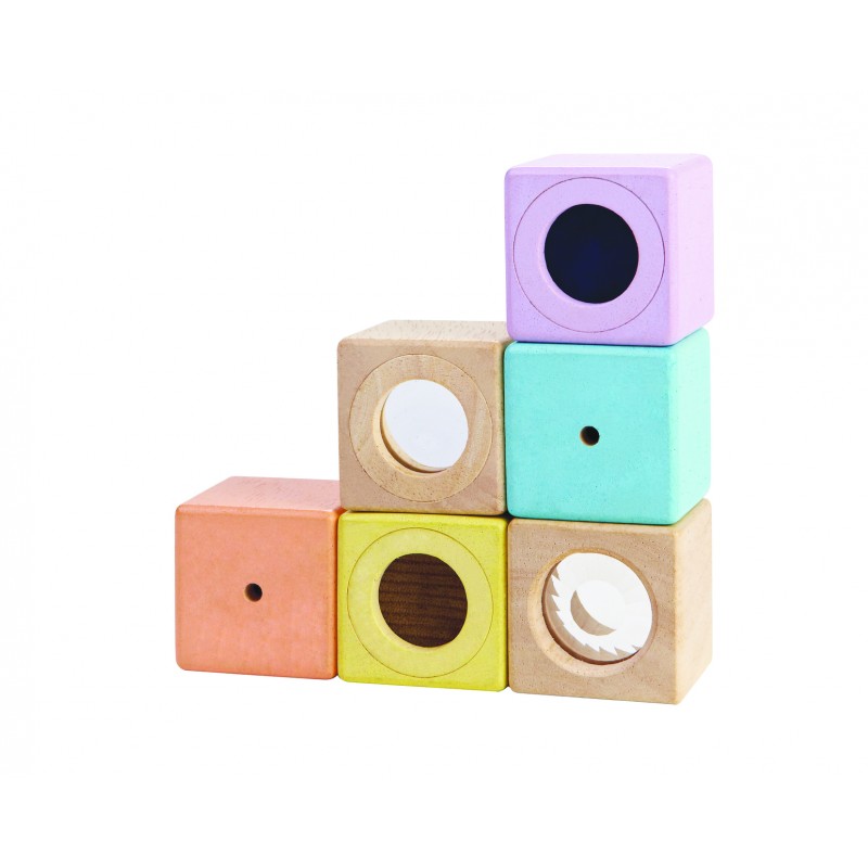 cubes sensoriels montessori