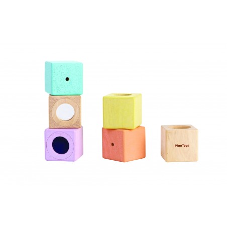 cubes sensoriels montessori