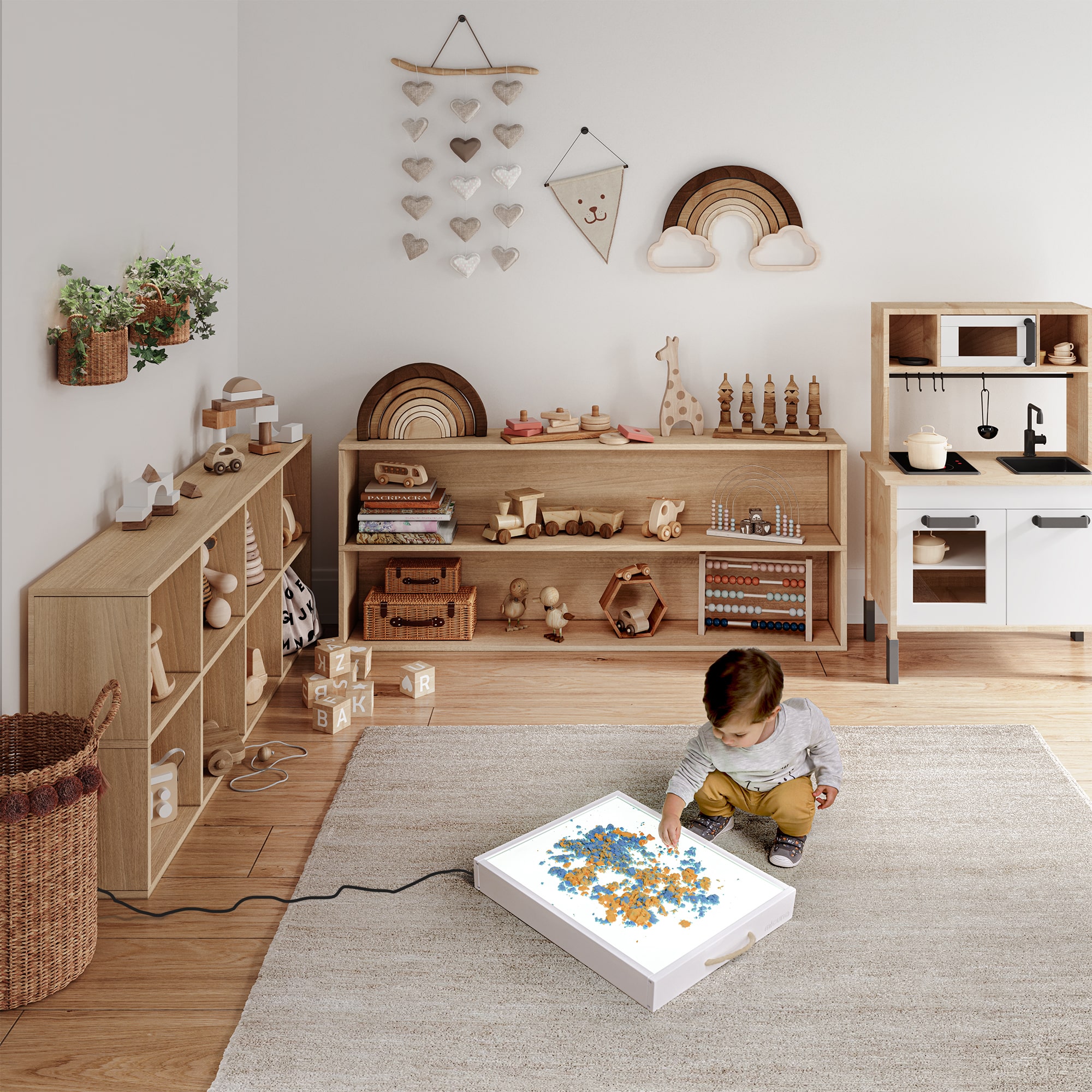 Woobiboo Planche d'Activités Montessori - Naturel - Mes premiers jouets  Woobiboo sur L'Armoire de Bébé
